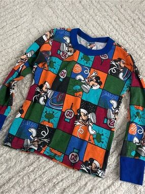 Vintage Disney Mickey Mouse Multi-Color Kids Long-Sleeve Top
